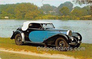 1936 Bugatti 57 New York City, USA  Automotive Postcard