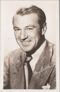 RPPC Postcard Gary Cooper