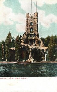 Vintage Postcard Alstar Tower Historic Building Landmark 1000 Islands New York