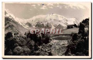 Postcard Old Road St Gervais les Bains in St Nicolas de Veroce Glacier Dome M...
