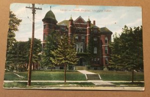 VINTAGE .01 POSTCARD 1909 USED TOLEDO HOSPITAL, TOLEDO, OHIO