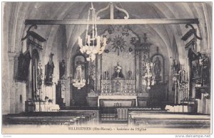 VILLEGUSIEN (Haute-Marne) , France , PU-1919 ; Interieur de l'Eglise