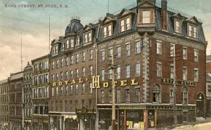 Canada - New Brunswick, St. John. King Street, Royal Hotel