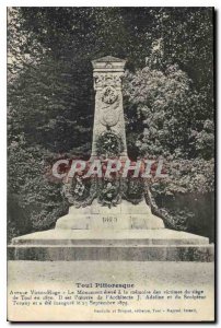 Postcard Old Scenic Avenue Victor Hugo Toul the high Monument to the Memory o...