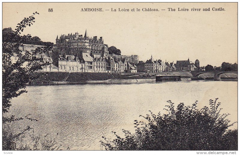 AMBOISE, The Loire River and Castle, Indre et Loire, France, 00-10s