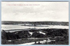 VIEW OF WEST FALMOUTH VILLAGE MA FROM CHAPAQUOIT*PUBL BY UNDERWOOD*16103*GERMANY