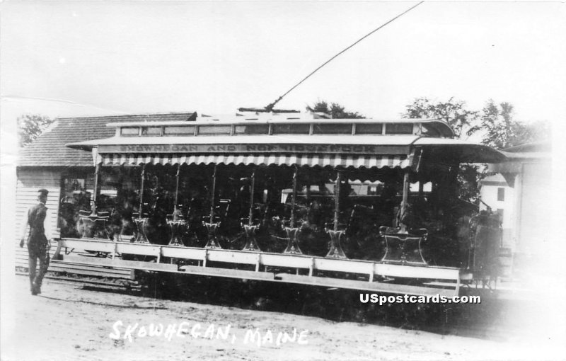 Trolley in Skowhegan, Maine