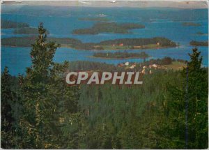 Postcard Modern Kuopio Finland Panorama of Lake System