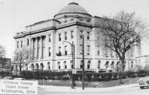 Wilmington Ohio Clinton Court  House Real Photo Antique Postcard K29970