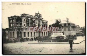 Old Postcard Fougeres Place Lariboisiere