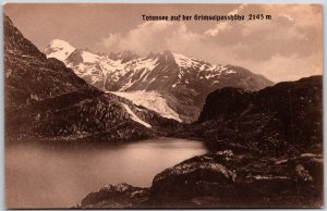 Tofense Auf Grimselpasshohe Switzerland Mountain Valley Attraction Postcard