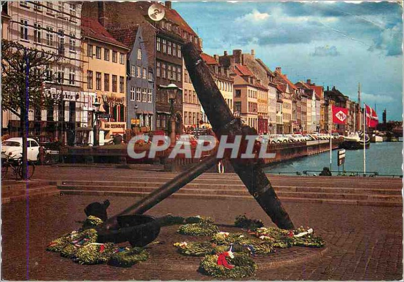 Postcard Modern Nyhavn anchor memory