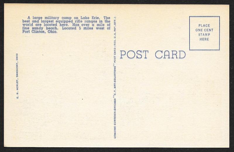 Commercial Center Camp Perry Ohio Unused c1937