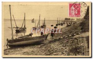 Old Postcard St Valery sur Somme La Digue Boat