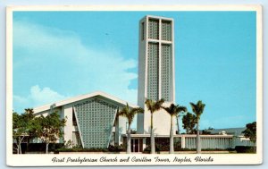 NAPLES, Florida FL ~ Carillon Tower FIRST PRESBYTERIAN CHURCH c1960s  Postcard