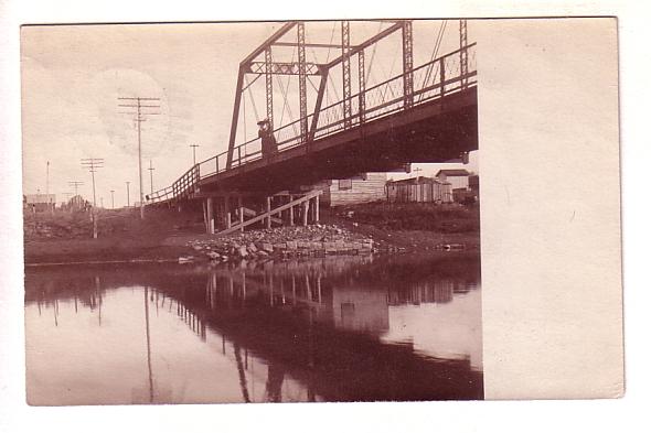 Real Photo, Bridge, Used in Calgary Alberta, 1917