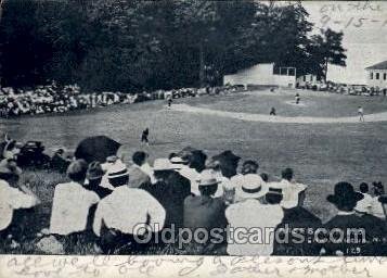 Chautauqua, NY USA Baseball Real Photo 1906 light wear, postal used 1906