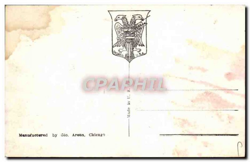 Old Postcard Chicago Night scene from Grant Park