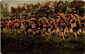 Vintage Patriotic Postcard - US Army - World War 1 -Life in the Army