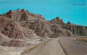 SD, Bad Lands National Monument, South Dakota, Curteichcolor No. ODK-2025