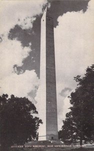 Civil War, Jefferson Davis Monument Confederate, Hopkinsville, KY, Old Postcard