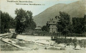 CU Williams Photoette Postcard; Sentinel Mountain, Missoula MT, Clark Fork River