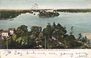 Looking Up The St Lawrence Fromm 1000 Ilsand House Thousand Islands New York ...