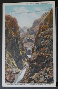 Canon City, CO - Royal Gorge Looking East, Showing Bridge