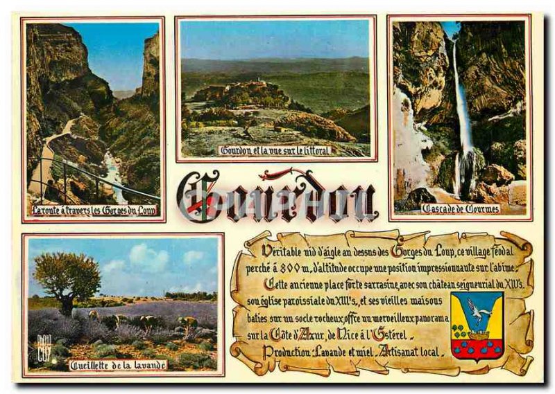 Modern Postcard Gourdon Alpes Maritimes