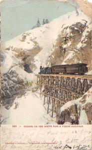 B95983 tunnel on the white pass yukon railroad train usa