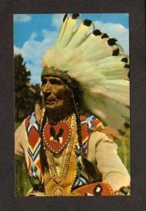 Indian Chief Native American Postcard Carte Postale