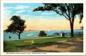 Massachusetts Marblehead The Harbor Seen From Samoset Hill Curteich