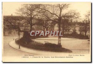 Old Postcard Macon Square bar the New Gardens