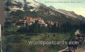 Banff Hotel & Mt Rundle Banff, Alberta Canada Unused 