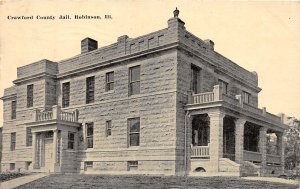 J58/ Robinson Illinois Postcard c1910 Crawford County Jail Building 101