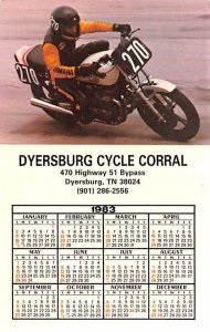 Dyersburg Cycle Corral 1983 Dyersburg, TN USA Unused 