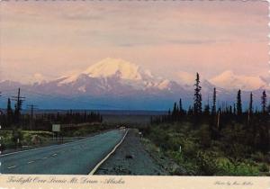 Alaska Twilight Falls Over Mount Drum