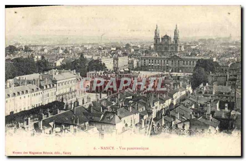 Old Postcard Nancy Panoramic View