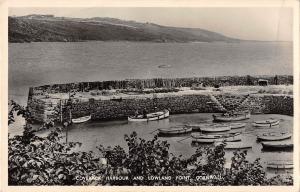 uk13051 coverack harbour and lowland point cornwall real photo uk