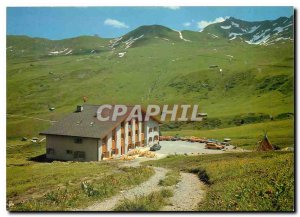 Postcard Modern Ski und Berghaus Arflina Fideriser Heuberg