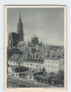 Postcard Blick Auf Das Münster, Strasbourg, France