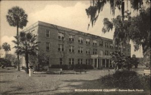 Daytona Beach Florida FL Bethune Cookman College Curtis Hall Vintage Postcard