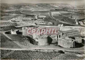 Postcard Modern Salses Pyr Now Aerial view of the general Chateau Fort