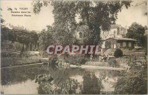 Postcard Old Vichy basins in new parks Hotel Portugal