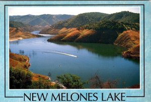 CA, California  NEW MELONES LAKE  Calaveras~Tuolumne Counties BOATS 4X6 Postcard