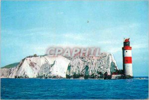 Modern Postcard The needles Isle of Wight This view From a Boat at the Entran...