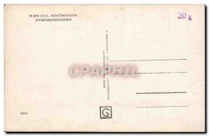 Old Postcard Wien Schonbrunn Nymphenbrunnen