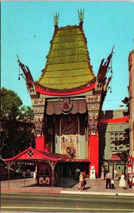 USA California Hollywood Chinese Theatre Vintage Postcard C163