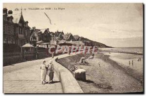 Old Postcard Villers Sur Mer La Digue