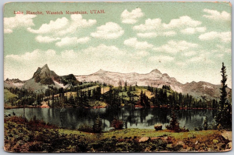 Lake Blanche Wasatch Mountains Utah UT Scenic Nature Attractions Postcard